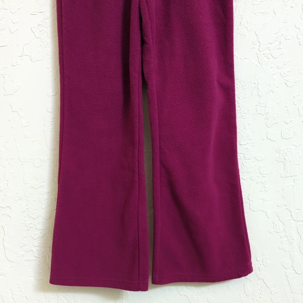 🌻 The Children's Place Girls Fuchsia Fleece Flared Sweatpants Size 6X/7